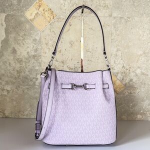 Michael Kors Carson MD Shoulder Crossbody Bag MK Lilac